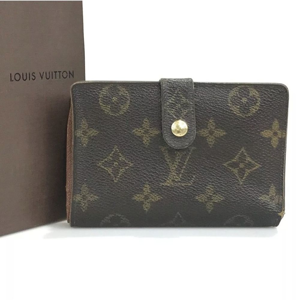 LOUIS VUITTON WALLET M61663 MI0010 BIFOLD WALLET WITH COIN POCKET.